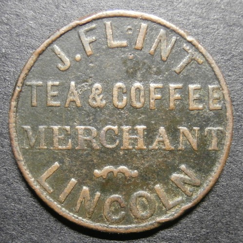 Farthing token flint coffee - flint,