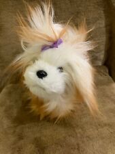 ?TESCO 2008 GINGER & WHITE FLUFFY DOG PUPPY  BABY SOFT HUG COMFORTER TOY YORKIE