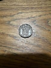 1937 three pence coin
