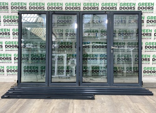 Grey aluminium folding - aluminium, bi-folding