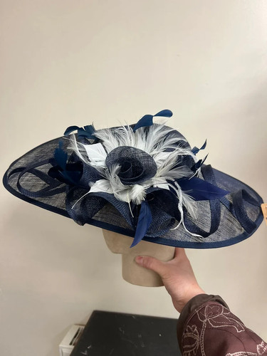 Large flower feather hatinator - feather,