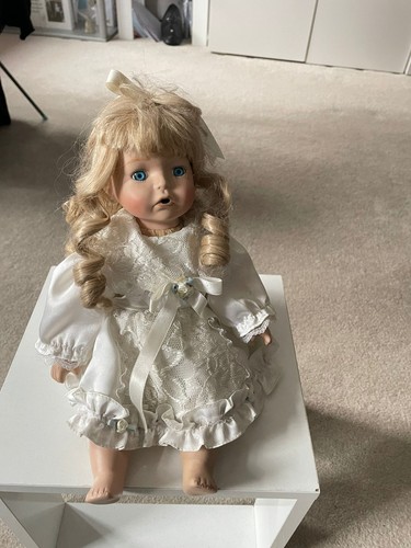 Vintage porcelain baby doll - porcelain,