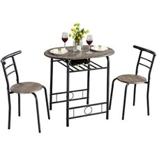 Space Saver Table and Chairs 2 Seater Dining Kitchen Breakfast Set Small Compact