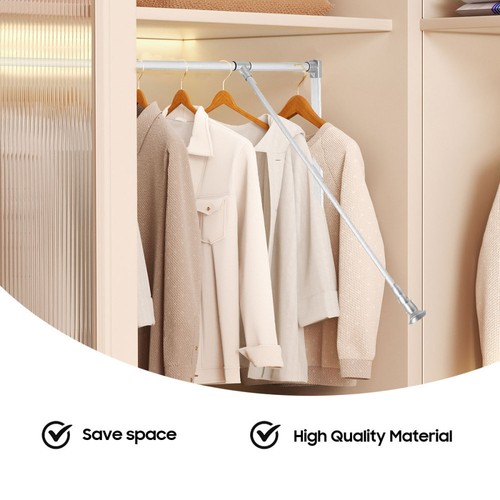 Pull down clothes rail - down,