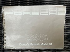 1984 Porsche 928 owners manual