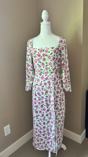 Nwt zara floral print - print, square