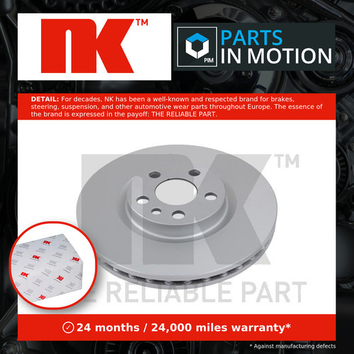 Brake discs pair vented - 2x,