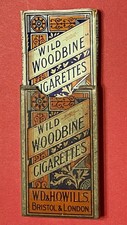 Antique c1918 Wild Woodbine Empty 5 Cigarette Packet In Original Metal Tin Cover