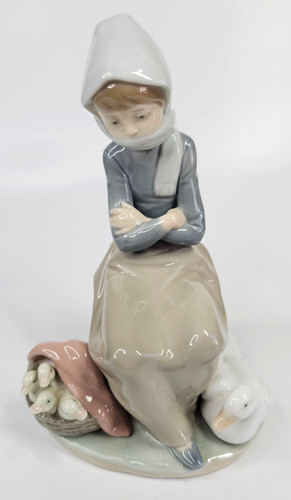 Lladro duck seller figurine - lladro,