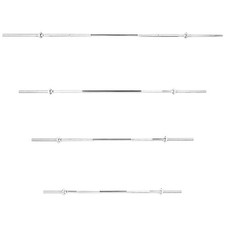 Standard Barbell 1" Diameter & Spinlock Collars Weight Lifting Bar