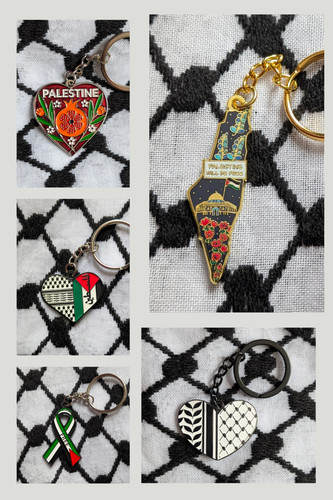 Free palestine keychain - palestine, map