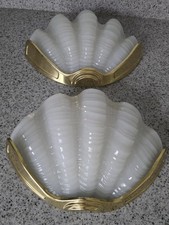 Vintage Glass Clam Shell Art