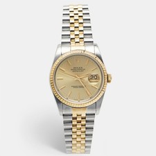 Rolex champagne 18k yellow - rolex,