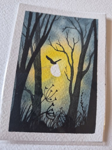 Aceo original watercolour - original,