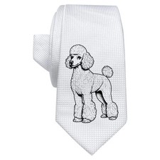 'Standard Poodle' White Tie /