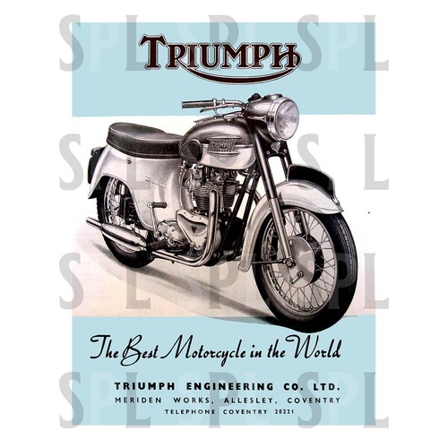 Triumph motorcycle metal - motorcycle, sign
