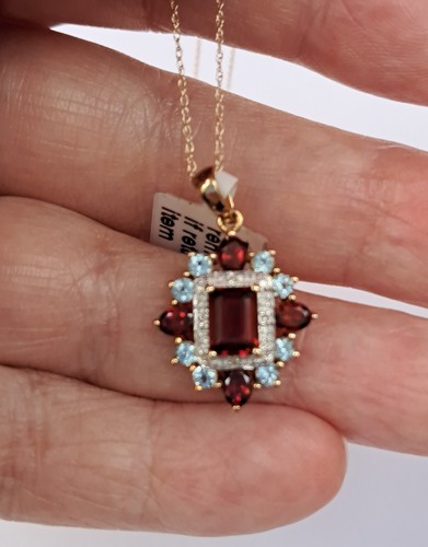 New garnet blue topaz - new,