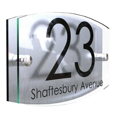 Contemporary house sign - sign, plaque