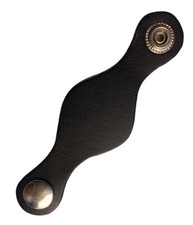 Plain Black Leather Vest Waistcoat Extender - Motorcycle clothing Accessories