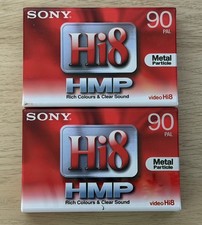 2x  Sony Hi8 90 PAL Video8