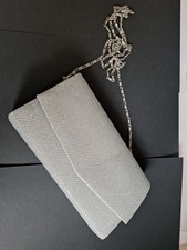 SILVER EVENING BAG