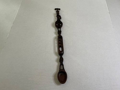 Antique carved wooden welsh - carved,