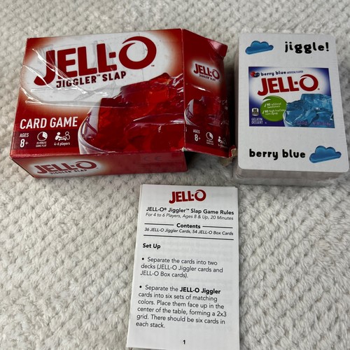 Jell jiggler slap card game - card,