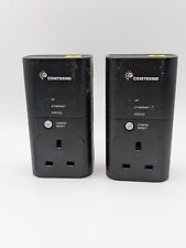 2x Comtrend PowerGrid 9020 200Mbps Powerline Ethernet Adaptor internet booster