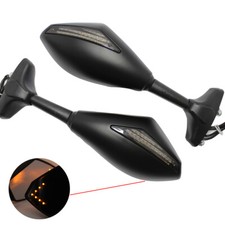 Motorcycle Mirrors w/ LED Turn