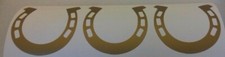 10 x gold horseshoe car bumper
