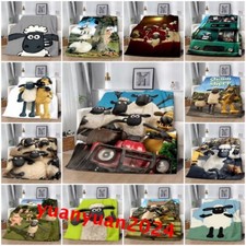 Shaun The Sheep Fleece Blanket Throw Rug Bed Sofa Warm Soft Blanket Bedspread UK