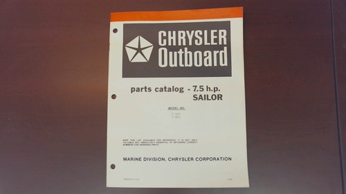1981 chrysler outboard - chrysler,