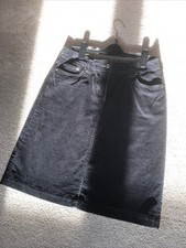 Boden Black Cord Skirt Size 10