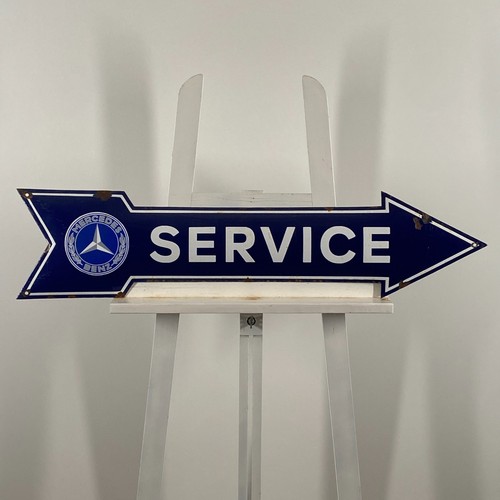 Mercedes benz enamel sign - enamel,