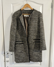 Gerard Darel Tweed Coat Wool