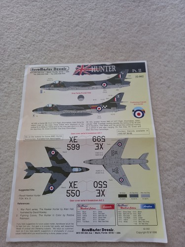 Revell hawker hunter - hawker,