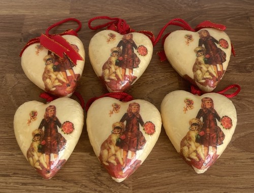 Vintage heart paper mache - vintage,
