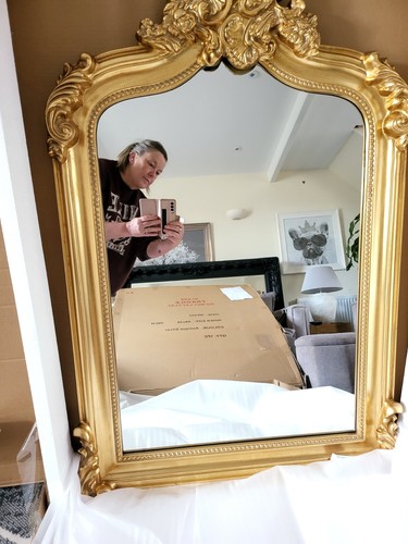 Beautiful ornate gold mirror - beautiful,