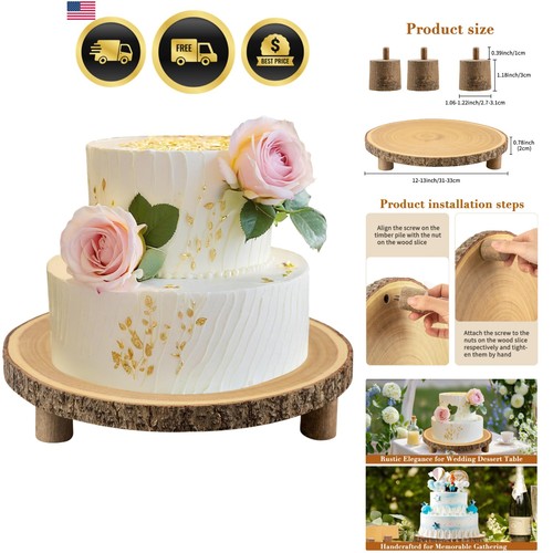 Rustic wood cake stand 11 - cake,