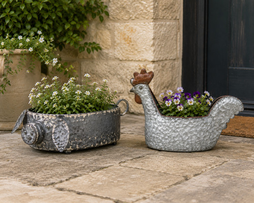 Set metal pig chicken - set, 2