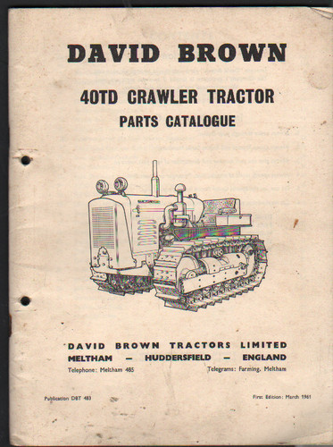 Original 1961 david brown 40td - original,