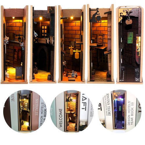 Wooden Book Nook Inserts Art