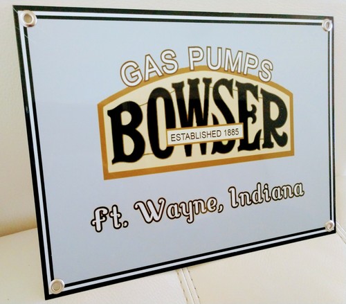 Bowser gas pump sign - pump,