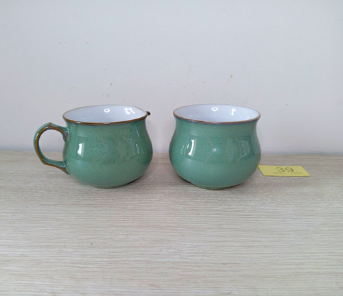 Denby regency green milk - denby, jug