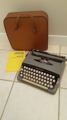 Vintage brother grey portable - brother,
