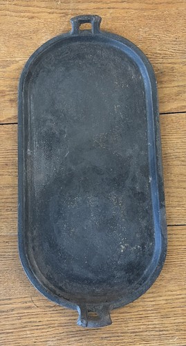 Vintage large oval - large, cast