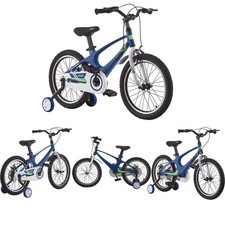 Kids Bike 14 16 18 Inch Boys Bicycle Double Brake Bicycle Aluminum Bicycle Blue