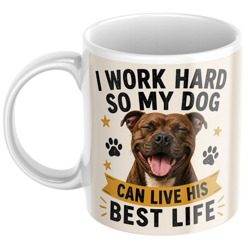 Staffy dog gift - dog, for