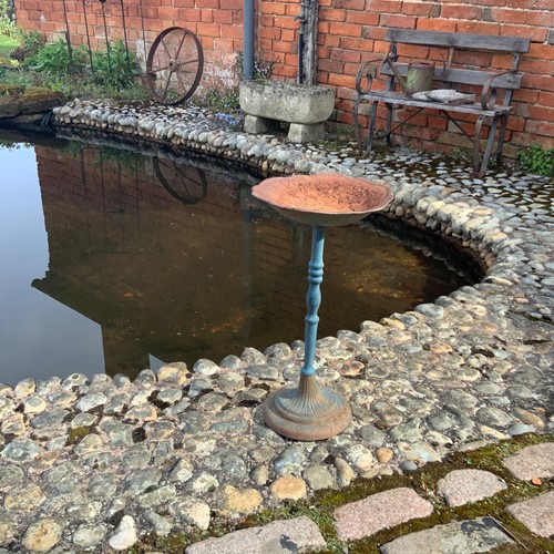 Antique cast iron bird bath - antique,