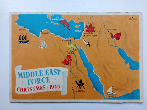 Military ww2 greetings card - card,